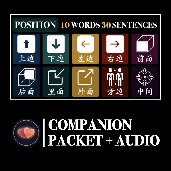 New HSK 1 Position Companion Packet + Audio MP3