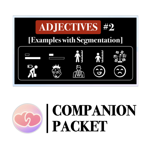 Companion Packet for 10 Essential Adjectives [Part 2/3]