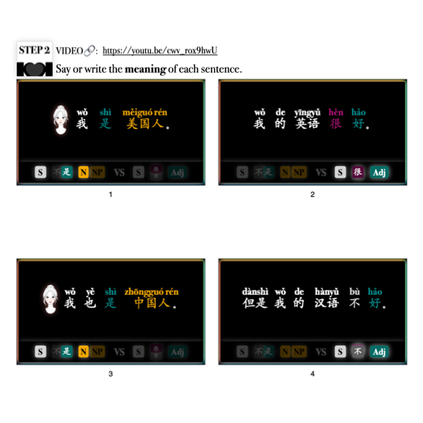 Companion Packet (+ MP3) for Song #7: 是 VS 很