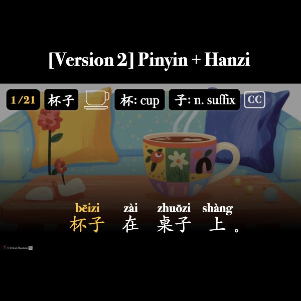 HSK 1 Objects Companion Packet + Audio MP3