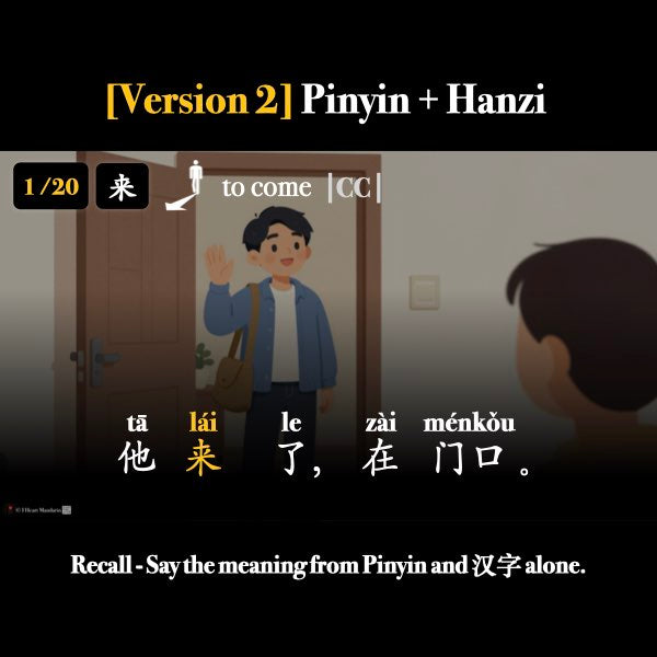 New HSK 1 Verbs for Movement Companion Packet + Audio MP3