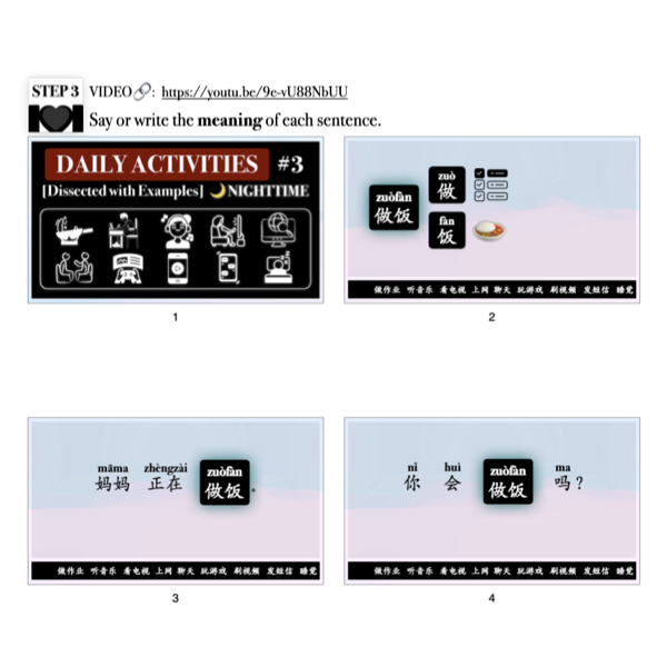 Companion Packet for 30 Essential Daily Activities