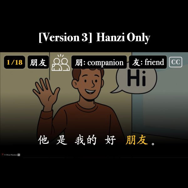 HSK 1 People Words to Sentences Companion Packet + Audio MP3