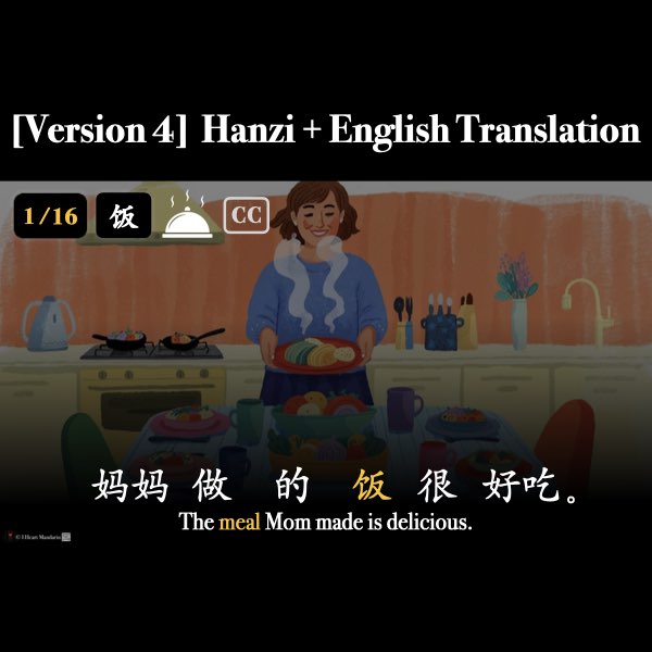 HSK 1 Food Words to Sentences Companion Packet + Audio MP3