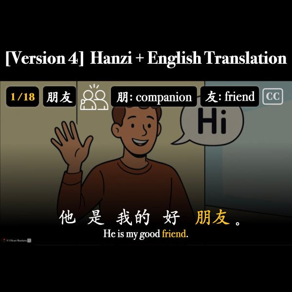 HSK 1 People Words to Sentences Companion Packet + Audio MP3