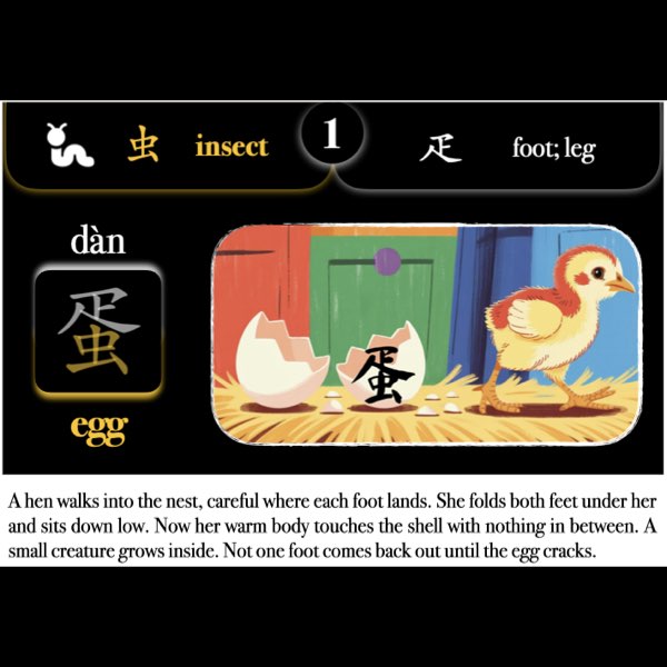 Companion Packet for Character (汉字) Story [虫 Insect Radical]