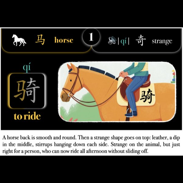 Companion Packet for Character (汉字) Story [马 Horse Radical]