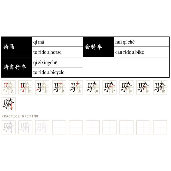 Companion Packet for Character (汉字) Story [马 Horse Radical]