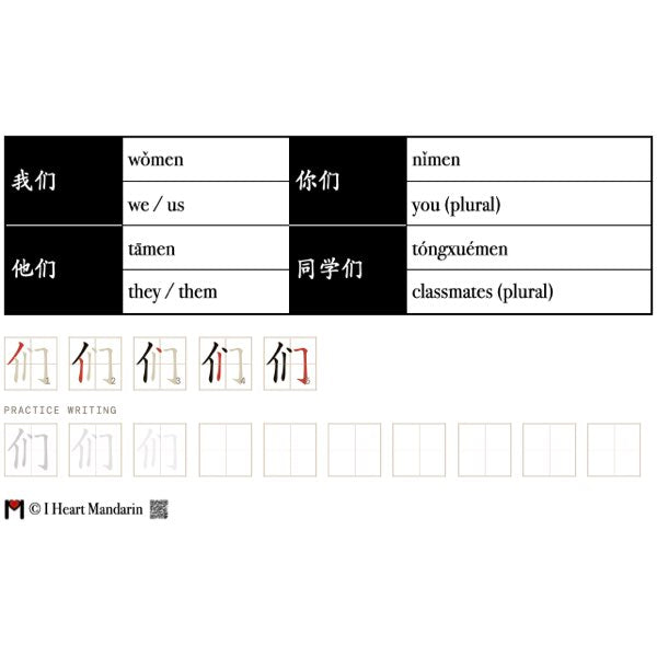 Companion Packet for Character (汉字) Story [人]
