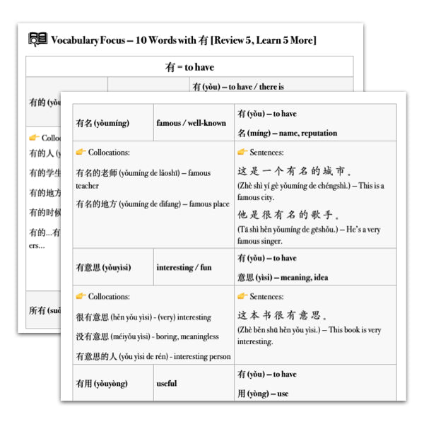 Mastery Packet for Fast Track Vocabulary [有]